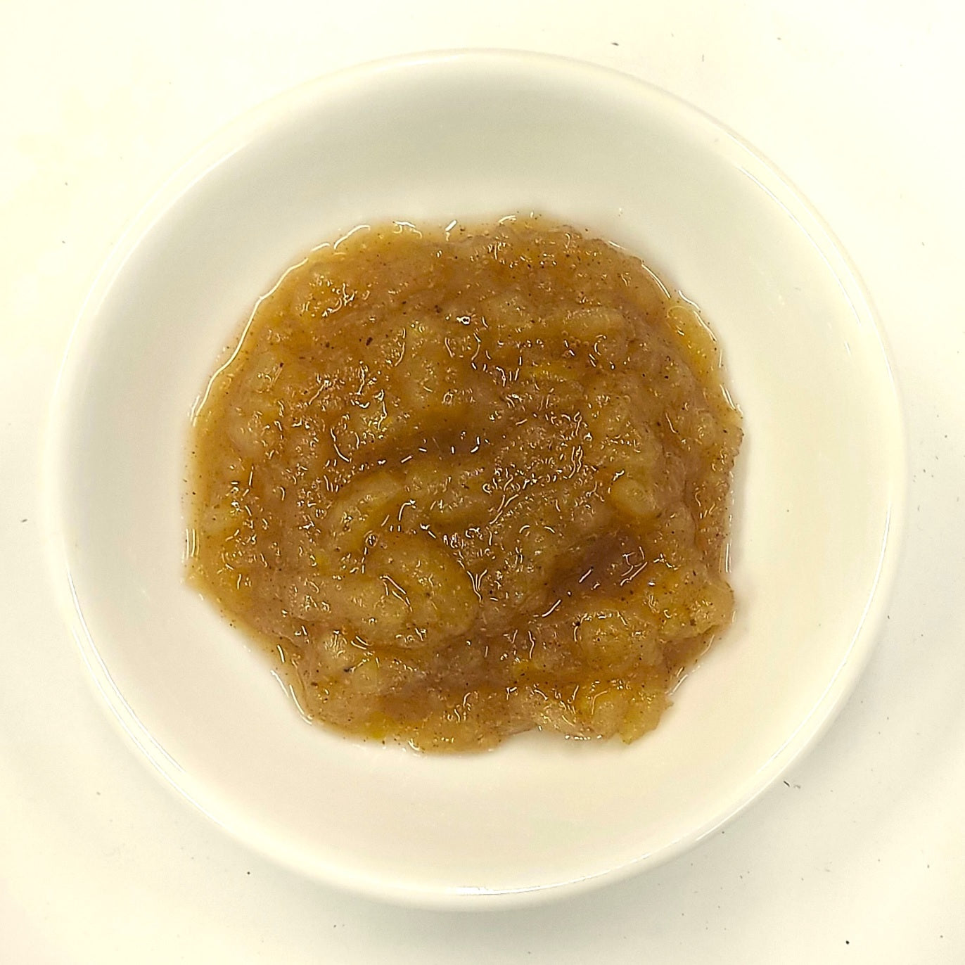 Range Tasmania spiced apple sauce displaying chunky rustic texture and natural green hue in serving dish