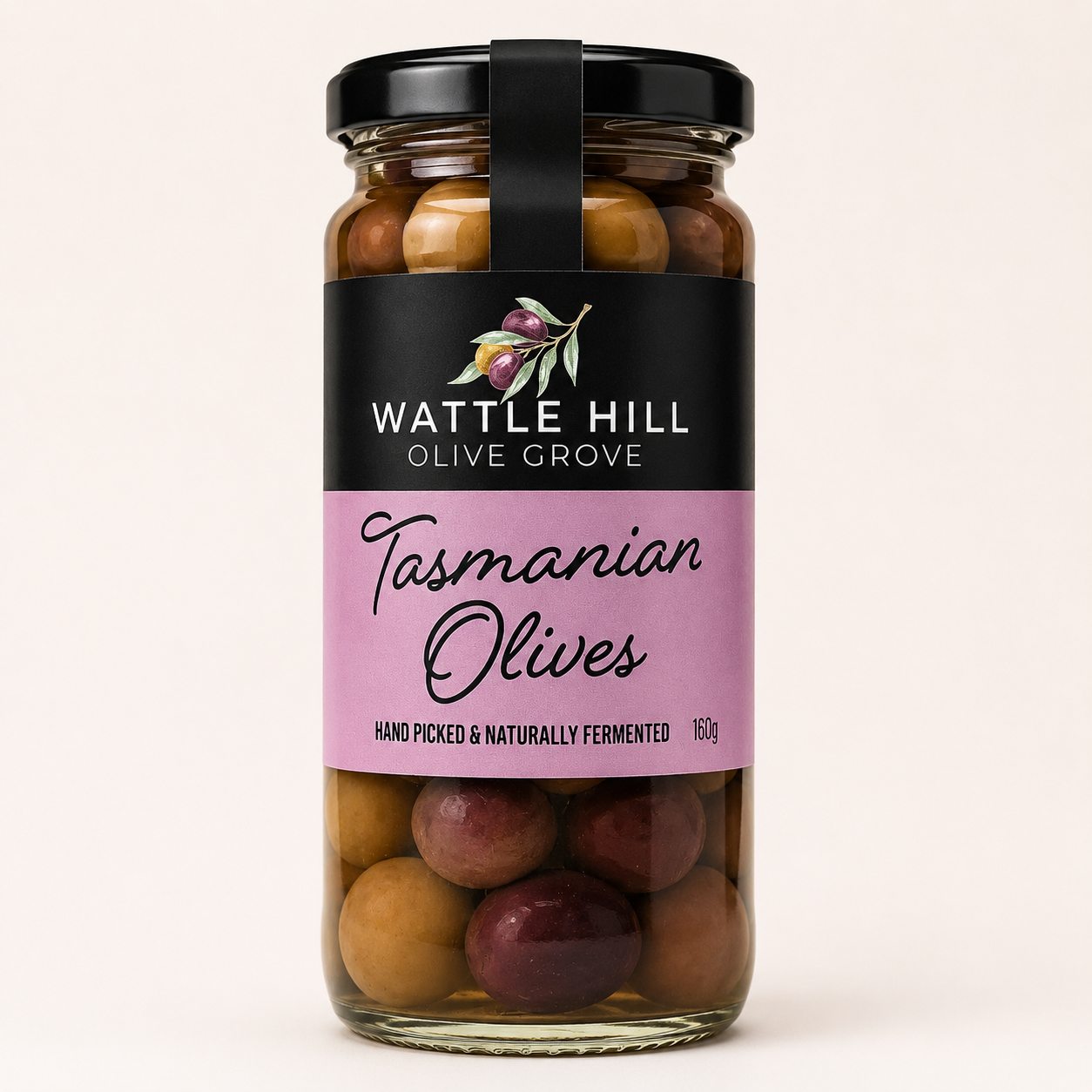 Wattle Hill Tasmania Table Olives - 160g