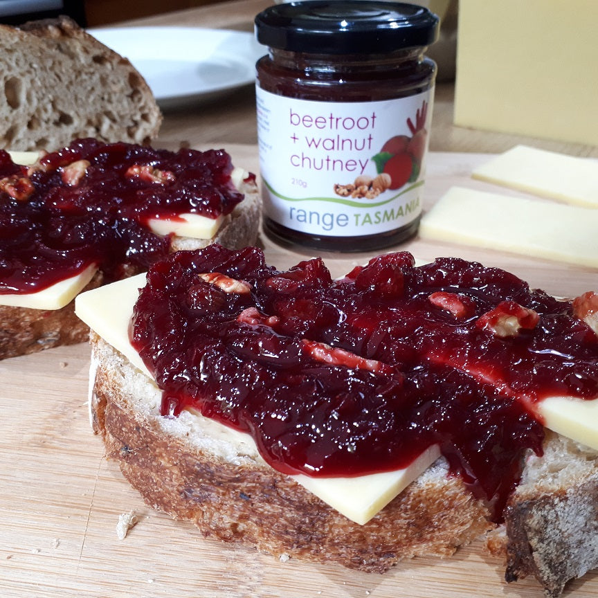beetroot + walnut chutney - 2 sizes available