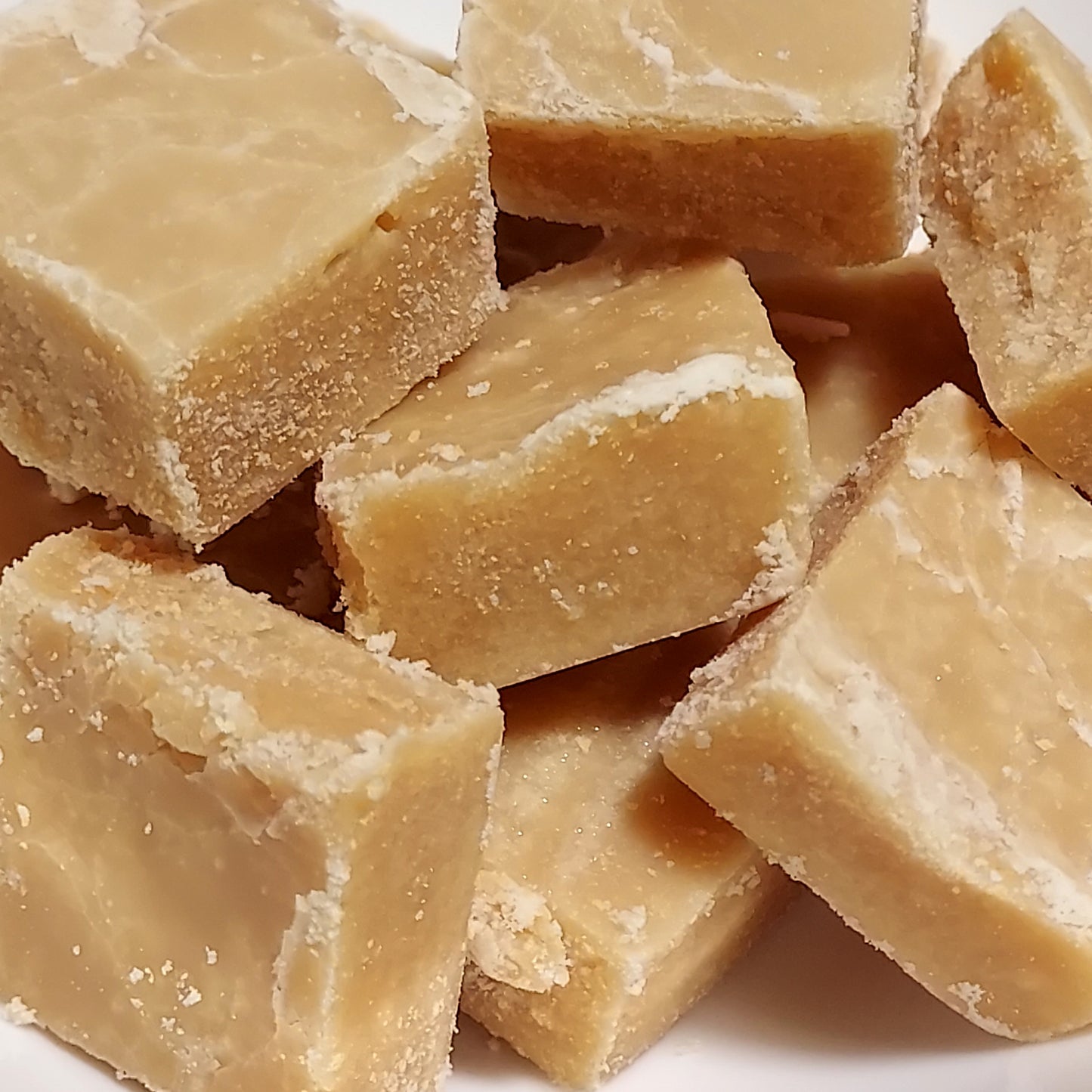 closeup of a pile of range Tasmania Tasmanian Scottish tablet