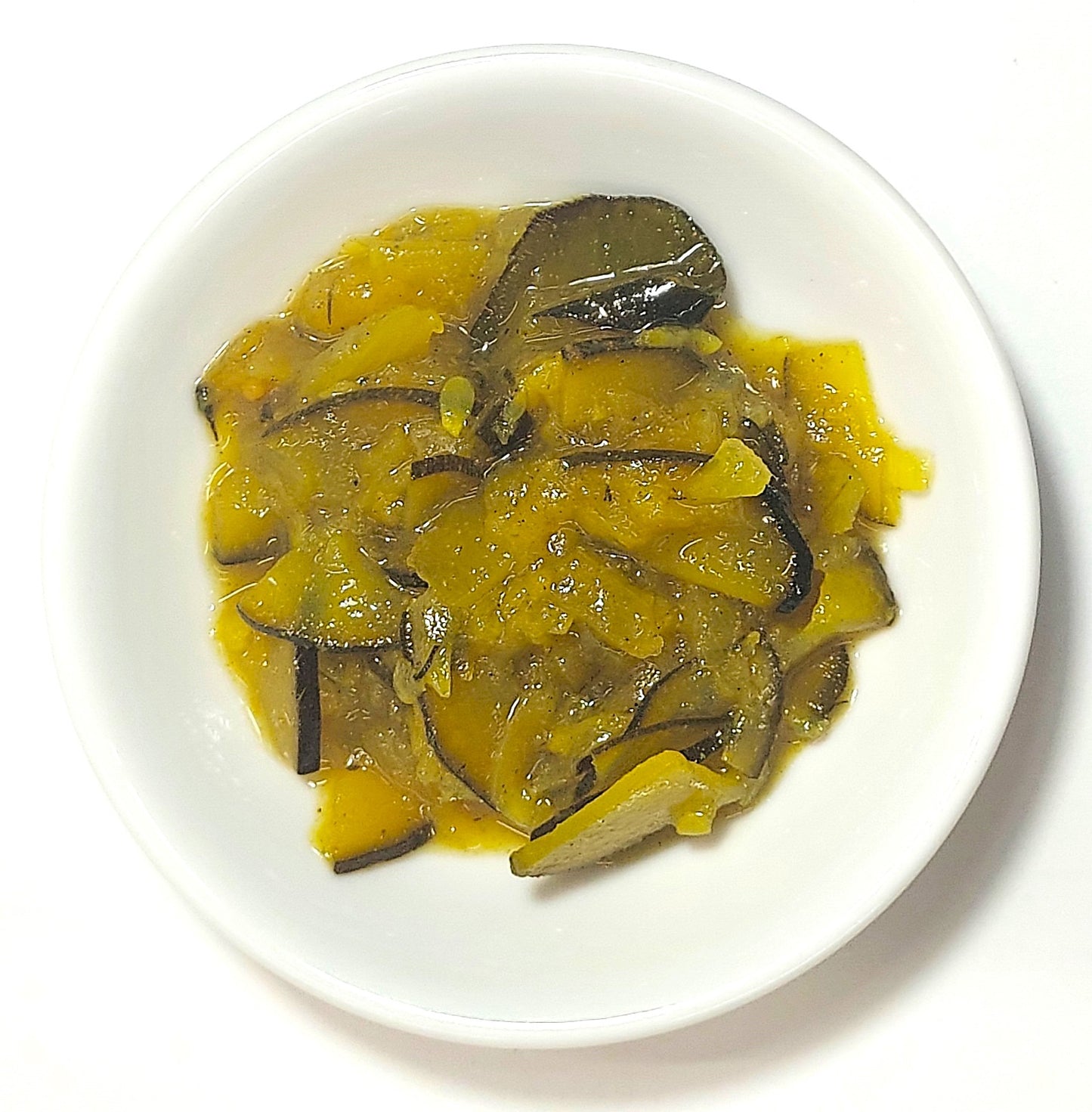Range Tasmania zucchini pickle served in small white dish