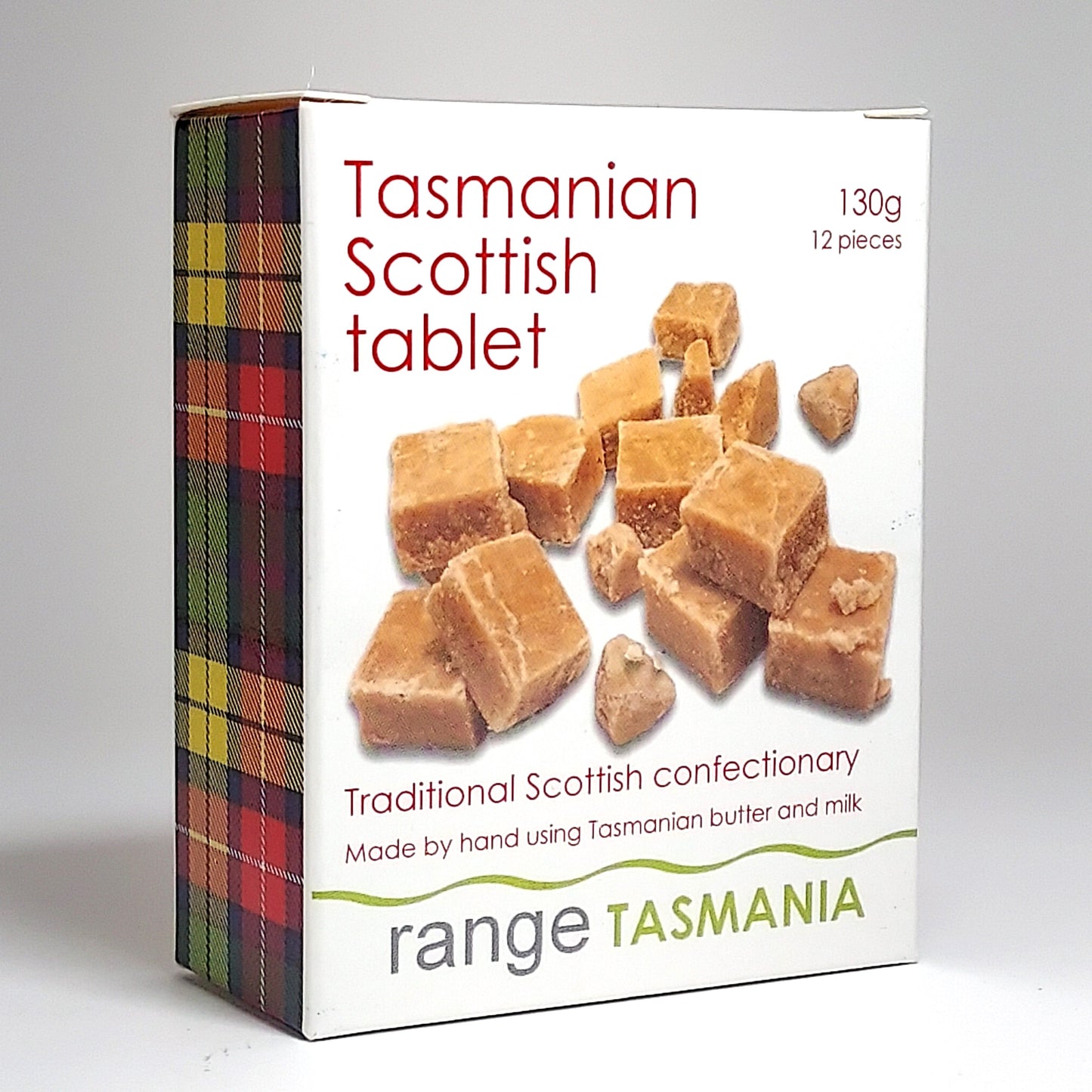 130 g packet of Range Tasmania Scottish Tablet – handmade traditional butterscotch candy