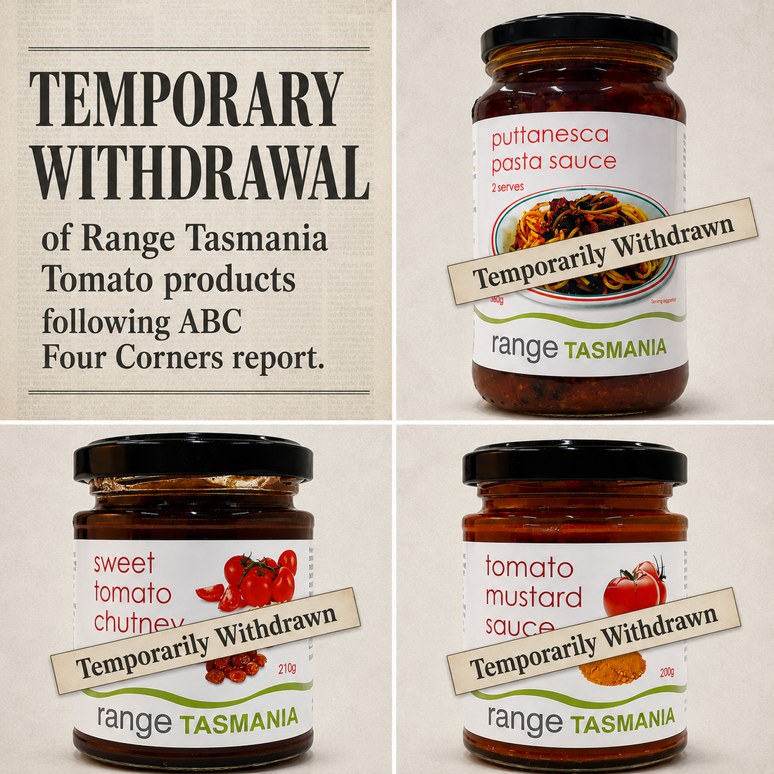 Why our tomato products are temporarily off the shelf
