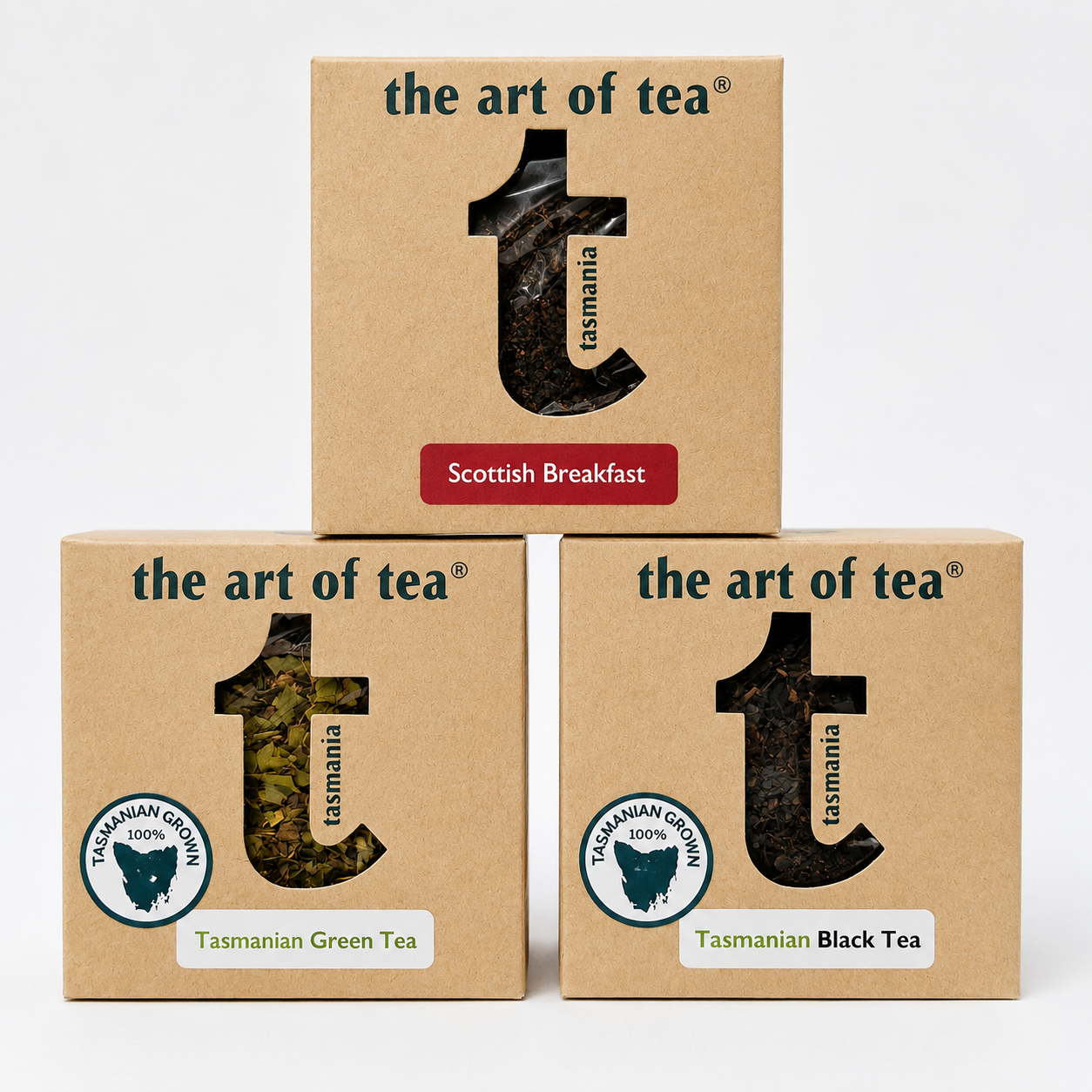 Tasmanian and Artisan Tea packets
