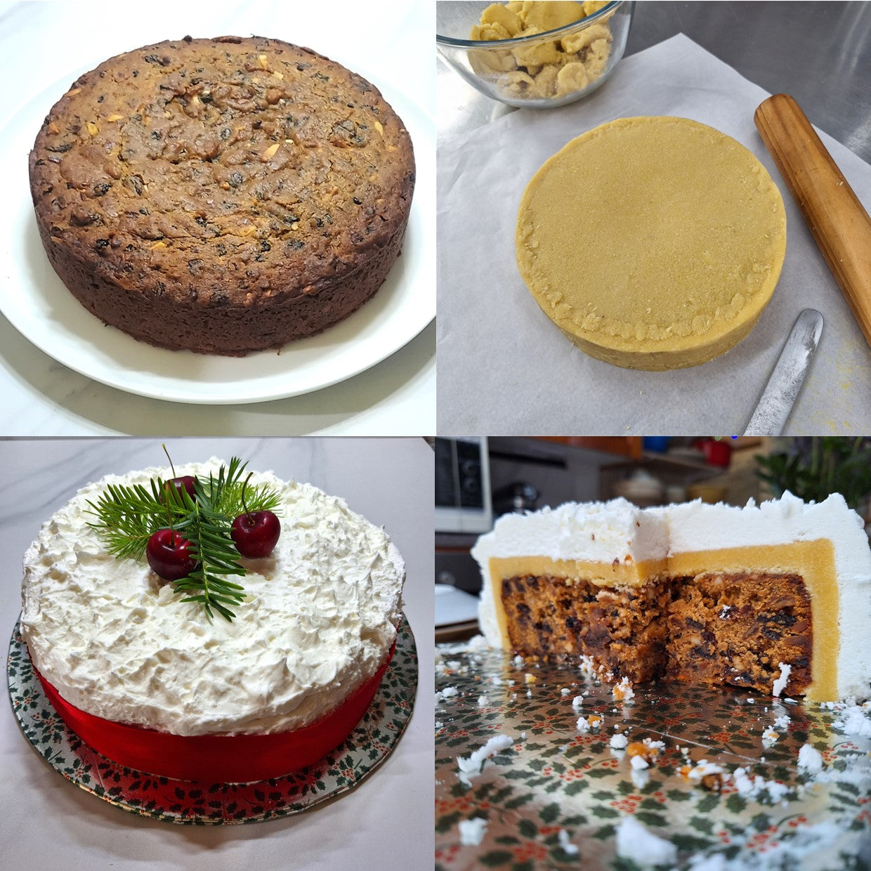 Homemade Christmas fruit cake featuring Range Tasmania's gourmet Tasmanian fruit mince