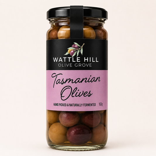 Wattle Hill Tasmania Table Olives - 160g