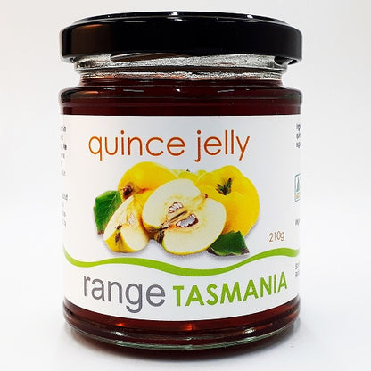 a 210 gram jar of range Tasmania quince jelly